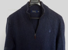 Authentic Polo Ralph Lauren Men s Half Zip Blue Sweater Size Large