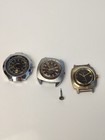 Ruhla De Lux Watch Lot 3 Vintage Mechanical Germany Chronograph - Spare Parts 