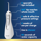 Cordless Advanced 2 0 Water Flosser For Teeth  Gums  Braces  Dental Care With Tr