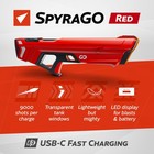Spyra Electric Water Blaster  Lightweight Outdoor Squirt Toy Game  Spyrago  Red