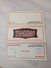 Vintage Harrison Threshing Machine Brochure Fold Out Rare Literature Tractor 