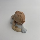 Vintage Bumpkins Fabrizio For George Good 1986 Baby On Bear Rug Figurine No Box