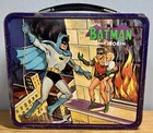 1966 Aladdin Batman And Robin Metal Lunchbox   Thermos