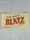 Vintage Blatz Beer Paper Advertising Man Cave Brewery Bar Milwaukee Newark