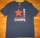Blue 2017 Houston Astros World Series Champions Roster T Shirt Xl Nike 