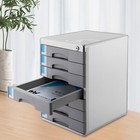 Office Filing Cabinet 7 Drawer Aluminum Alloy File Cabinet With Lock Desktop New