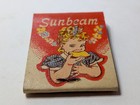    vintage    1940 s Sunbeam Girl  Matchbook  Unused   Unstruck  Near Mint  Full 