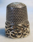 173 Embroidery  Sterling Silver Thimble - Ketcham   Mcdougall size 9 