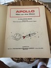 Vintage Coloring Book 1969 Artcraft Nasa Apollo Mission Man On The Moon 96 Pages