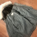 Vtg N-3b Military Issue Extreme Cold Weather Parka Men Adult Fur Hood Size Small