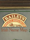Vintage Pub Bar Sign Baileys Irish Cream Mirror Irish Name Map Ireland 1977
