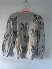 Cat   Jack Gray Kids Sweater With Deer Head Pattern Size M  8 10 