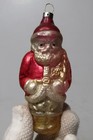Antique Vintage Glass Santa W Legs Figurine Christmas Ornament Germany