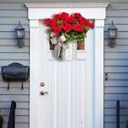 Bucket Wreath Wreaths For Front Door Decor Geranium Wreath Rustic Wreath