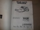 Dynapac Ca-25 Series Ii Vibratory Roller Parts Book Catalog Manual S n 4143-4310