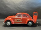 Vintage 1973 Vw Volkswagen Beetle Bug Red Car Jim Beam Whiskey Decanter Empty