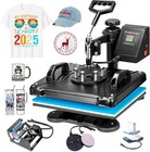 5 In 1 Combo T-shirt Heat Press 12 x15  Transfer Machine Sublimation Swing Away