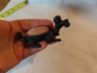 Vintage Florenza Black French Poodle Dog Pin Cushion Nodder Bobble Head Figurine