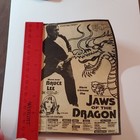 Vintage Jaws Of The Dragon Movie Ad Flyer Bruce Lee Era Newspaper Clipping