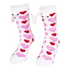 Women   s Magnetic Holding Hands Socks  One Size 1pairs Valentines Style-2