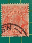 Australia Post Stamp 1931  Sc A4  2p Red  Error-watermark Inverted  Used  Rare