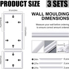 3 Set Peel And Stick Wall Molding Kit  3d Premade Accent Molding Wainscoting Pan