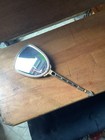 This Is A Vtg Gold Plated Vanity Hand Mirror With Floral Design