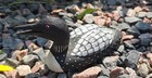 Loon Duck Decoy By Jennings Decoy Co Minnesota Hand Painted   Signed Wood 6 