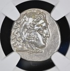 Alexander The Great - Late Lifetime Ngc Choice Au Silver Ancient Greek Coin D873