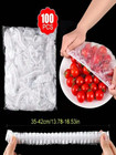 100pcs Disposable Plastic Wrap Covers For Food Storage   Freshness