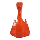 Vintage Ceramic Swan Soap Dish Towel Holder Orange Art Deco Retro Mid-century 