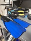 U s  Divers Aqua Lung Scuba Fins Diving Blue Black Small Medium 4 5-8 5