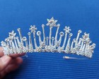 Crystal Princess Tiara Wedding Bridal Crown Hair Accessory