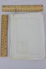 Hardanger Embroidered Tea Napkins  Open Work Frame hemstitch  Rooster  Lot Of 12