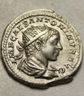 Rare Genuine Ancient Roman Coin Silver Antoninianus Elagabalus 218ad Mars Trophy