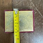Vintage Cellinicraft Gold Burgundy Velvet Jewelry Gift Box