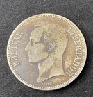 1936 Venezuela 5 Bolivares 0 9000 Silver Asw 0 7234 Free Shipping