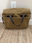 Filson 256 Original Briefcase Tan Twill Canvas Leather Usa Made Laptop Bag