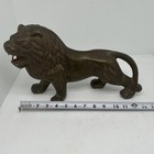 Vintage Brass  Bronze Roaring Tiger Statue Art Sculpture Large 13    Long Dwbo