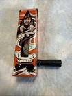 Vintage Tin Litho Halloween Noise Maker Ratchet Witch Bats Cauldron Us Metal Toy