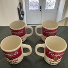 Vintage Campbell s Tomato Soup Coffee Mug Cup Made In The Usa Set Of 4