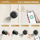Arpha Keyless Smart Door Lock Fingerprint App Control Unlock Anti-peeping Handle