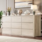9 Drawer Dresser Wood Chest Of Drawer Modern Dresser Storage Cabinet For Bedroom