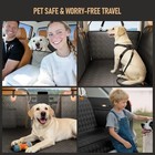 Seat Cover Rear Back Car Pet Dog Travel Waterproof Bench Protector Luxury -black