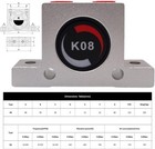 K8 1 4  Thread Pneumatic Power Vibrator Ball Type Air Turbine Oscillator