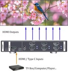 K60 Video Wall Controller 2x3 3x2 Uhd Tv Wall Controller 2x2 1x5 5x1 1x6 6x1