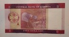 2016 Liberia  5 Dollars Note Pick 31 Rice Harvesting On Reverse