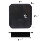 Rv Camper Trailer Motorhome Power Cord Hatch Electrical Access Black-1801lb 