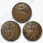 1914 1922 1929          Great Britain Farthing Lot  3 Coins  Free Shipping 