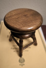 Vintage Salesman s Sample Piano Stool Solid Wood Doll Toy Furniture